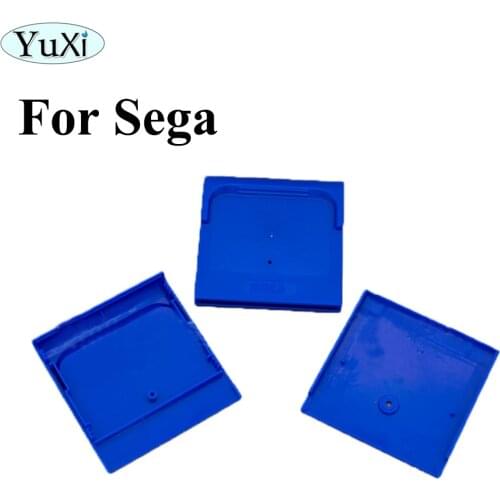 YuXi 1PCS Game Card Housing Box Case Replacement For Sega Game Cartridge Housing Shell Clear Blue Card Case
