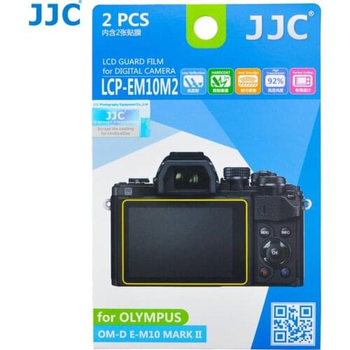 JJC LCD Guard Film Screen Protector for Olympus PEN E-PL7 OM-D EM1 E-M10 E-M10 MARK II E-P5 E-M5 Mark II E-M5 Mark III PEN-F