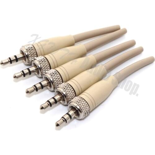 1/8" 3.5mm Stereo Screw Lock Audio Spare Plug Connector Adapter For Sennheiser Sony Headset Tie Clip Lavalier Mics Microphone