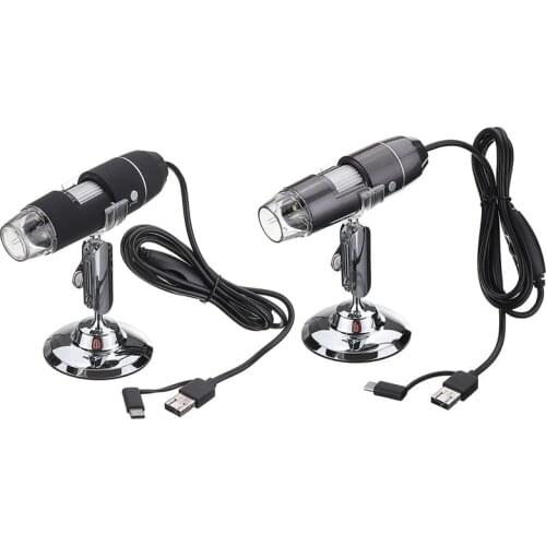 1080P Digital 1000x Microscope 30MP/200MP Magnifier Camera 8 Led 3 in 1 USB MicroType-C interface for Android ios iPhones iPads