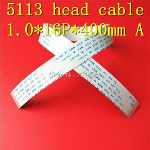 16P 40cm same side FFC flat head cable for Titanjet Xuli Smart color Fortune lit 5113 printhead cable