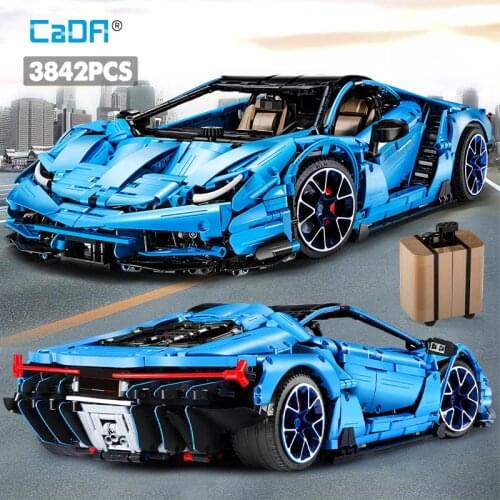 Cada 3842PCS Creator Mad Cow Extreme Sports Vehicle Building Blocks City Technical Racing Car Bricks Collect Gift Toys for Kids