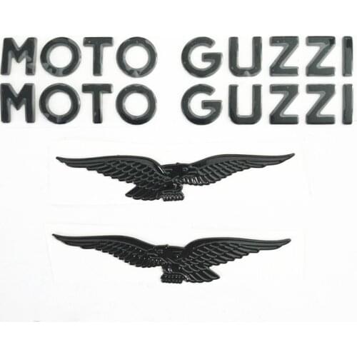 3D Motorcycle Bike Waterproof Eagle Sticker for Moto Guzzi Italia Flag Decals Stickers Black Color