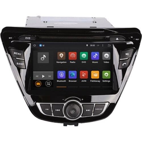 4GB RAM Car DVD Player With GPS Navigation Radio +Tape Recorder+Map+Audio Android 9.0 Radio for HYUNDAI ELANTRA/AVANTE 2014-2015
