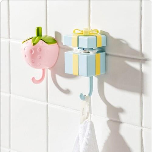 Household Decorative Hooks Key Holder Wall Mounted Adhesive Coat Hanger Hat Rack Sundries Organizer Accessories