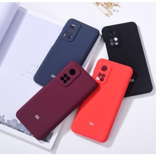 Mi 10T Pro Phone Case Original Xiaomi Liquid Silicone Back Cover Soft Touch Full Protection Shockproof Shell For MI 10T/10T Pro