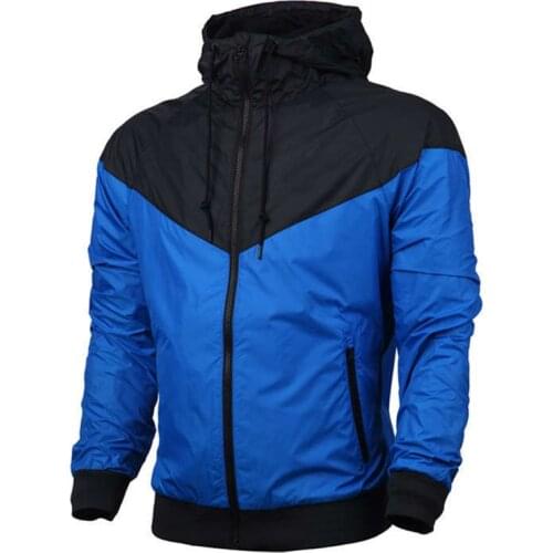 Four seasons jacket men hooded Windproof cycling Mountaineering clothes Run Gym Casual thin Jacket Men Coat
