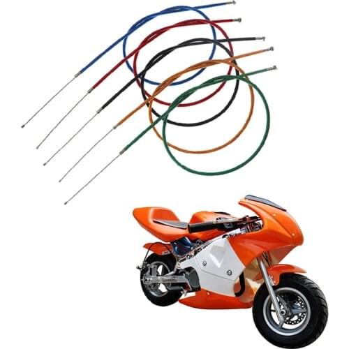 Black throttle cable for mini dirt bike ATV 2 stroke