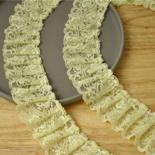 1M High Quality Lace Fabric 6cm Ribbon Guipure Craft DIY Sewing Trim Soft Lace Trims Embroidery Laces dentelle encaje dorado T02