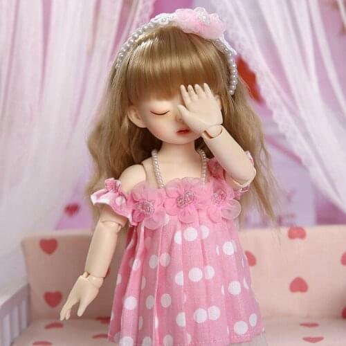 OUENEIFS Soo Sleeping Head Miadoll BJD SD Doll 1/6 YoSD Body Model Children Toys High Quality Resin Figures Cute Gift Luodoll