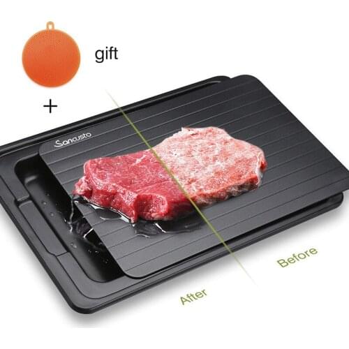 Fast Defrosting Tray with Cleaner Frozen Meat Defrost Food Thawing Plate Board Kitchen Tool J2Y