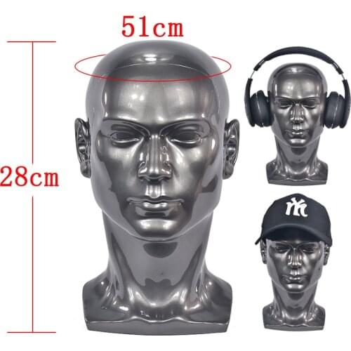 PVC Mannequin Manikin Head Model Wig Sunglasses Eyeglass Hat Cap Display Stander