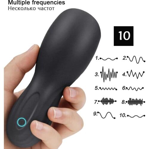 HWOK Male Masturbator Exercise Long Time Orgasm Delay Ejaculation Vibrator Penis Massager With Men Sex Product Toys Machine Shop