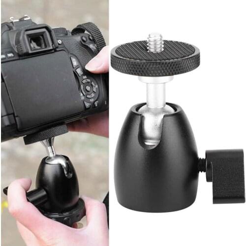 Metal Ballhead Tripod Ball Heads 360 Degree Rotating Panoramic Ballhead Mount for DSLR Camera Camcorder Tripod Accessories