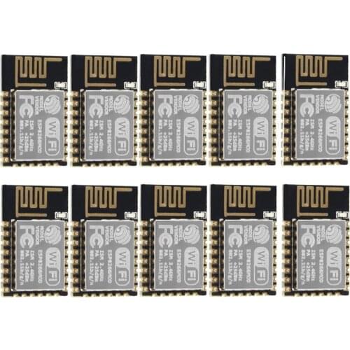 10 PCS ESP8266 ESP-12E Serial WIFI Module ESP-12F Upgrade Remote Wireless WIFI Model ESP12 4M Flash