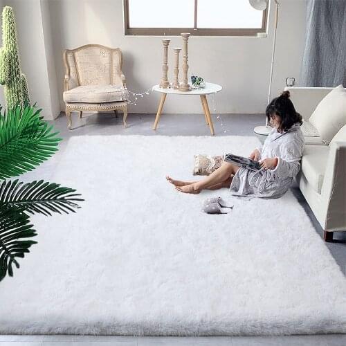 Soft Fluffy Shag Area Rugs for Living Room Rectangular Home Decor Shag Rug Kids Room Nursery Rug Modern Floor Carpet Bedroom Rug