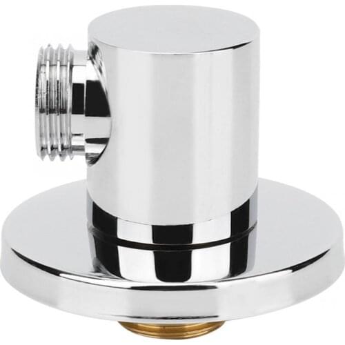 Wall Mounted Shower Hose Connector shower holder slider Household Copper Shower Hose Connector Wall Elbow Bathroom Accessories