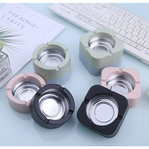 New Creative Ashtray Home Personality Office Living Room Bedroom Tobacco Square Ashtray Holder Portable Cigarette Accessories