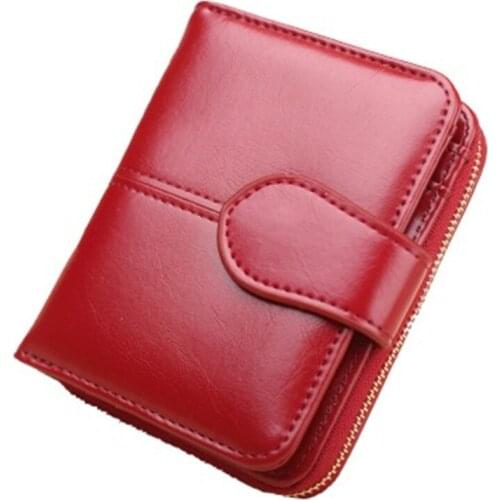 New Leather Women Wallet Hasp Small and Slim Coin Pocket Purse Women Wallets Cards Holders Luxury Brand Wallets Designer Purse