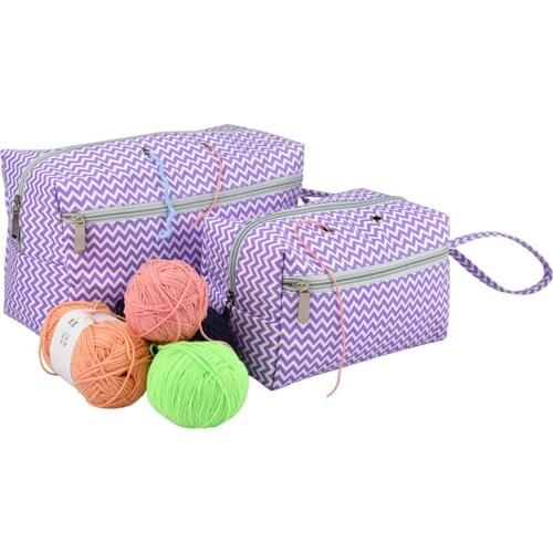 Portable Knitting Bag Wool Crochet Hooks Thread Yarn Storage Bag Holder Cases Sewing Needles Organizer Sewing Accessories