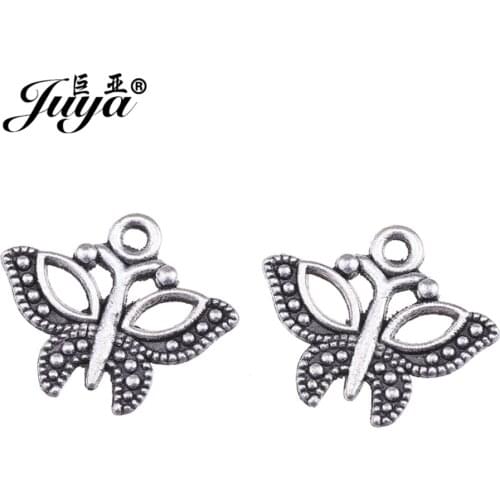 DIY Jewelry Making 30pcs/lot 16x19.5mm Ancient Lovely Filigree Butterfly Charms Pendant For Women Men Bracelet Earring Necklace