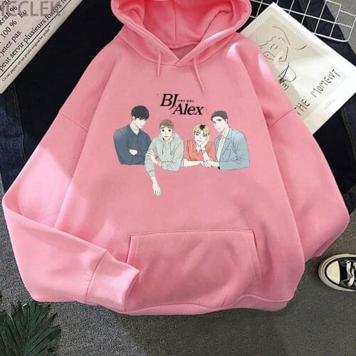 Anime Bj Harajuku Hooded Sweats Long Sleeve Autumn Warm Womens Clothing Teens Girls Funny Anime Hoodies Women Sweatshirts