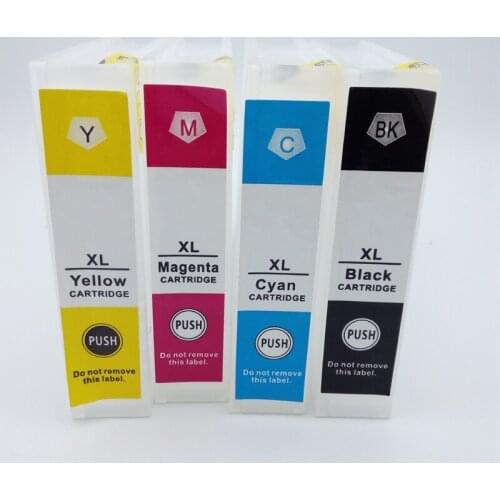 Vilxah T9071 T9074 Refillable Ink Cartridge For Epson WF-6590 WF6590 WF-6090 WF6090 Printer With One times Chip