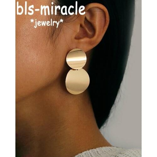 Bls-miracle Bohemian Ethnic Earrings For Women Fashion Sequin Big Sector Earring Statement Handmade Jewelry Wholesale 2018 New