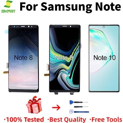 Original Super AMOLED For Samsung Galaxy Note 8 N950U Note 9 N960U Note 10 N970U LCD Display Touch Screen For Samsung Note 8 9