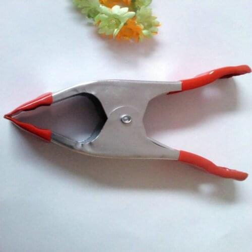 10PCS/Lot 4"(100MM) Metal/Steel Spring Clamp, Battery Clip, Tent Clip, Spring Clamp Of Galvanized Surface And PVC Coated Tips