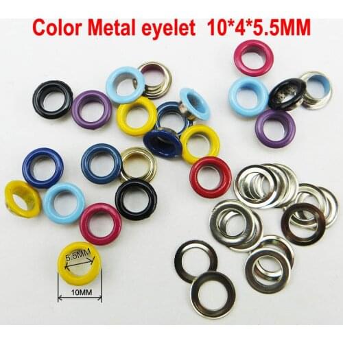 100PCS Colorful Metal SILVER EYELET Sewing Clothes Accessory Decoration Bag Fit ME-048G