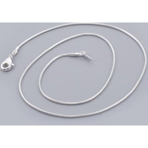 120 Strands Brass Snake Chain for Necklace Making with Brass Links DIY Fashion Jewelry 17", 1.2mm