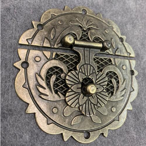 1x Vintage Metal Hardware Wooden Jewelry Box Case Decor Latch Clasps Lock Chest Padlock Hasp With Screws For Boxes Accessories