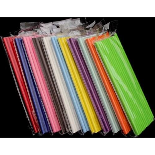 25Pcs Solid color Paper Straws Party Supplies Paper Straws Baby Shower Kids Birthday Christmas Wedding Party Decor Supplies