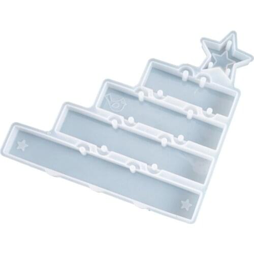 50LE DIY Holiday Christmas Theme Listed Pendant Silicone Mould Crafts Decorations Making Tools Crystal Epoxy Resin Mold