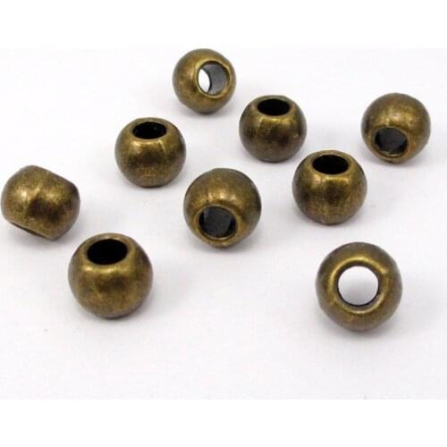 80pcs-Antique Bronze Tone Spacer Beads 8x6mm