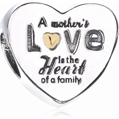 Ajax Charm 925 Sterling Silver Jewelry Romantic Heart-shaped Beads Fit Original Women DIY Bracelet