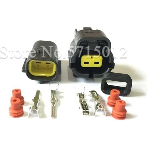 2 Hole 174352-2 174354-2 Automotive Connector For Mazda RX7 FD Intake Air Temp Sensor Plug Engine Room Position Socket