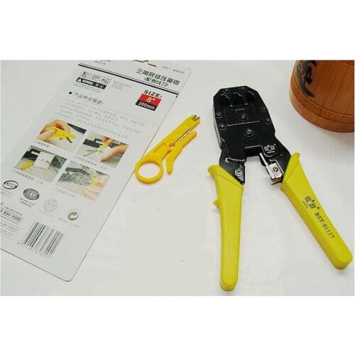 BESTIR taiwan 8.5"8cores 6cores 4cores RJ11 RJ12 RJ45 crimper Modular Plugs electric network tools NO.01117 freeshipping