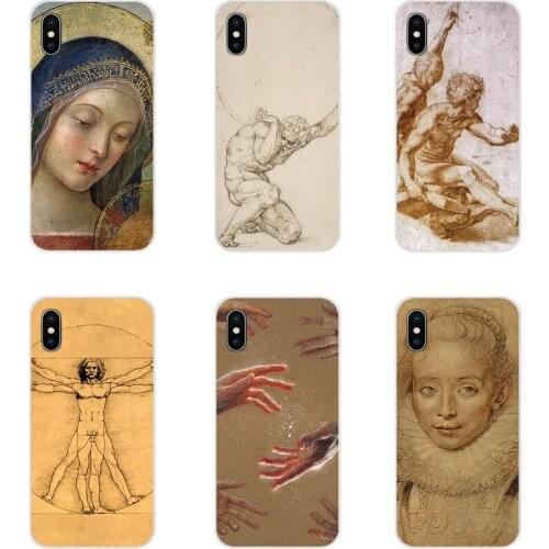 For Samsung Galaxy S2 S3 S4 S5 Mini S6 S7 Edge S8 S9 S10E Lite Plus Accessories Phone Cases Covers Italy leonardo da vinci art