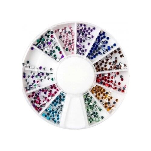 Decoration nails Rhinestone Round 12colors