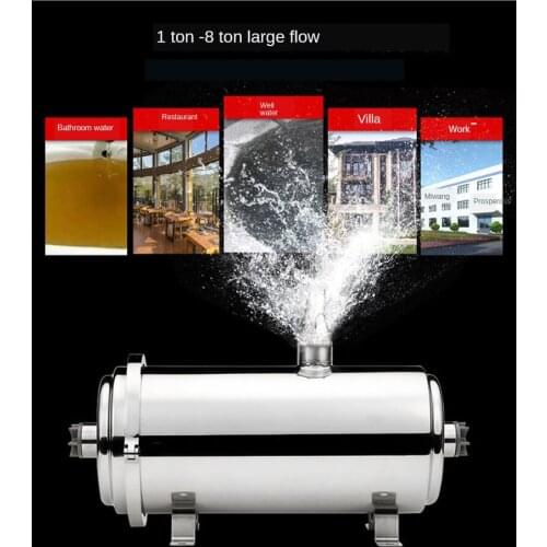 Central Water Ultrafilter Whole House Purifier 0.01 Micron Direct Drinking Tap Purifier Water Filter Stainless Steel Ultrafilter