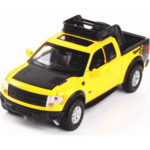 Best selling 1:32 Ford F150 pickup alloy model,simulation childrens sound and light back to off-road models,free shipping