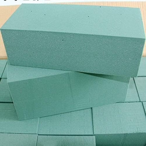 Foam Bricks Flower Mud for Craft Green Styrofoam Wet Foam Blocks Wedding Design Decoration Flower Home Room Office Decor