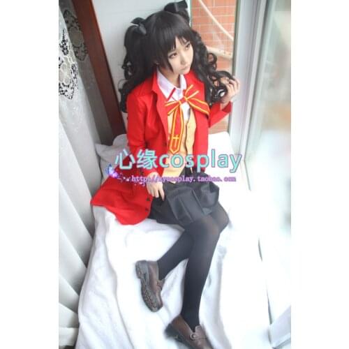 Fate stay night Tohsaka Rin Matou Sakura school uniform Cosplay Costume custom any size