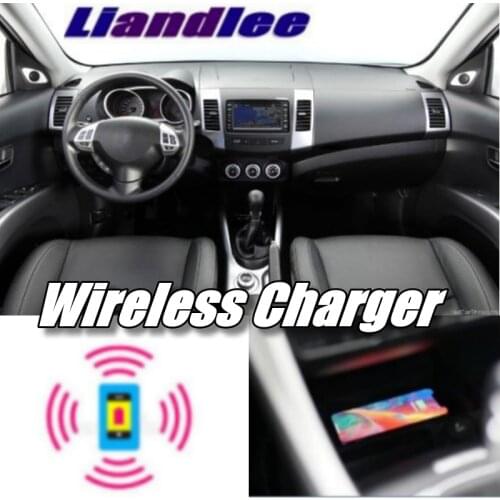 Liandlee Wireless Car Phone Charg er Armrest Storage Compartment Fast qi Charging For Peugeot 4008 2012~2017
