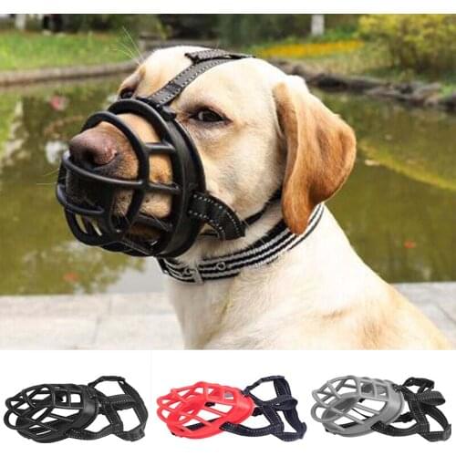 Soft Silicone Pet Dog Muzzle Breathable Basket Muzzles For Small Medium Large Dogs Stop Biting Barking Chewing Dog Accessories