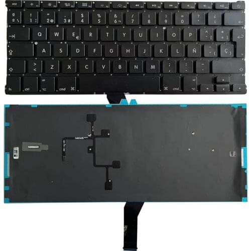 NEW SP Keyboard For Macbook Air 13" A1466 A1369 Spanish Laptop Backlit keyboard MD231 MD232 MC503 MC504 2011-15 Years