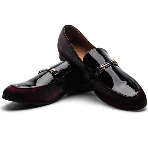 MEIJIANA New Fashion Genuine Leather Shoes Stylish Lazy Shoes Mens Moccasin Casual Loafers Men Shoes for Wedding Leather Shoes