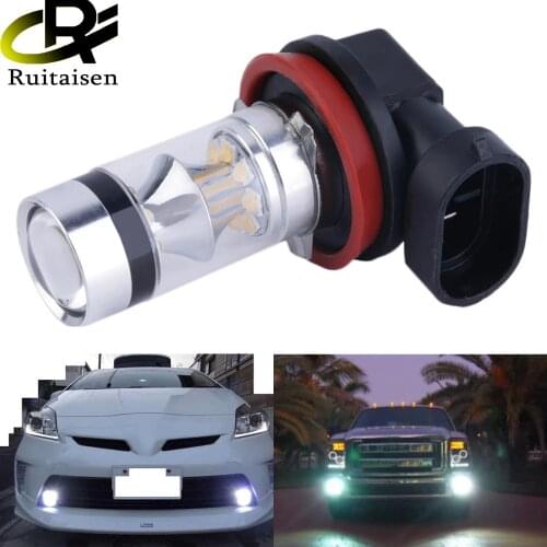 New Super Bright 100W 1000LM XBD H11 LED Fog Light Car Vehicle Head Light Car Side Wedge Tail Light Lamp Bulb